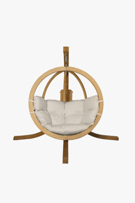 Hintaszék vázzal, krémszínű  - 0 2