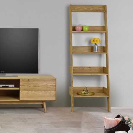 Tölgyfa polcos szekrény, Scandi  - 3