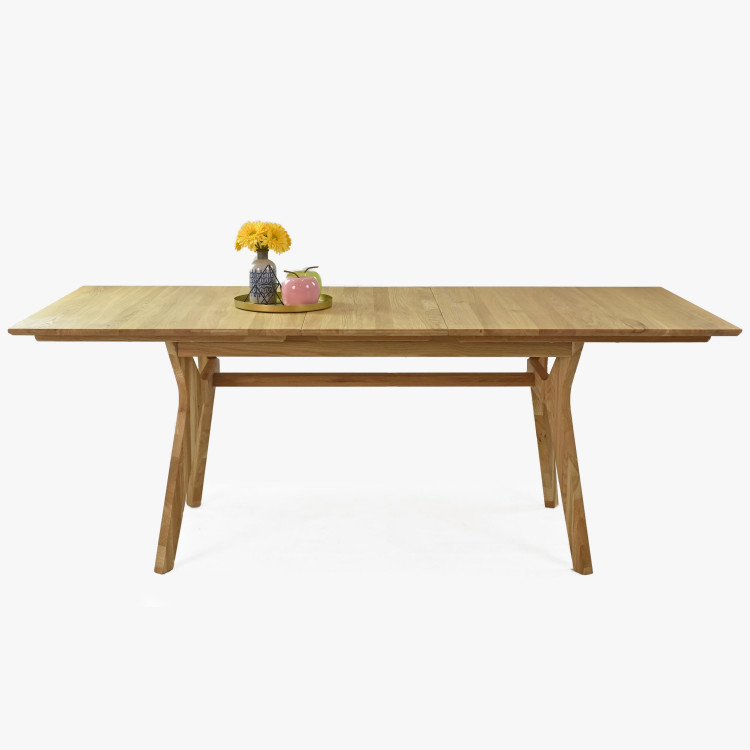 Széthúzható fa asztal skandináv stílusban, 160 ( 200 ) x 90 cm  - 8