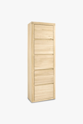 Magas szekrény a folyosóra, fehér tölgy színű  - 0