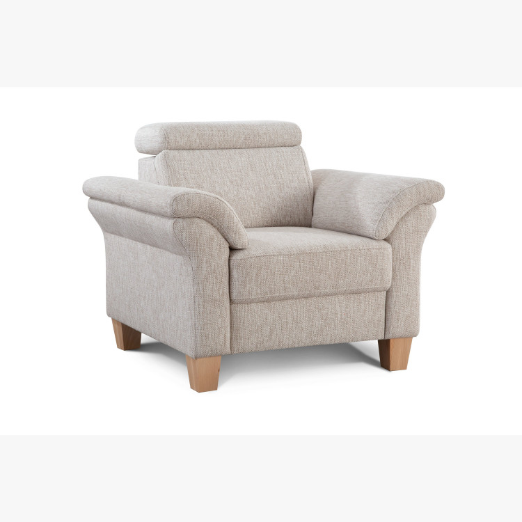Kényelmes fotel a nappaliba vidéki stílusban  - 6