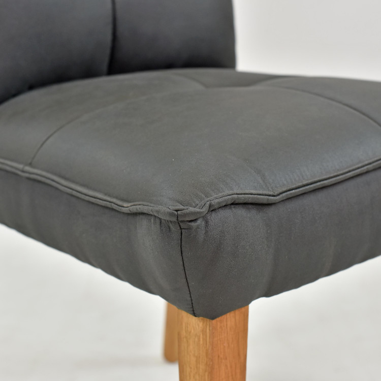 Komfortos étkezőszék Riga sötét kárpitozás  - 5