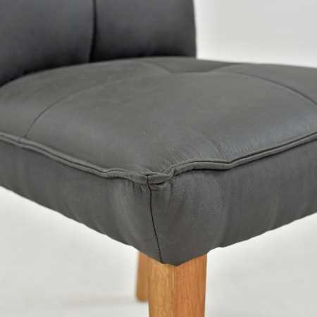 Komfortos étkezőszék Riga sötét kárpitozás  - 5