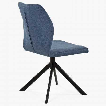 Szék fém lábakon, sötétkék  - 6