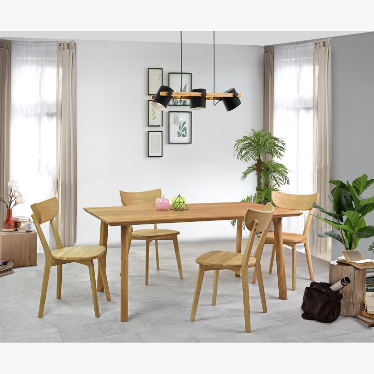 Tömör tölgyfa asztal 160 x 90 cm, Emily  - 9