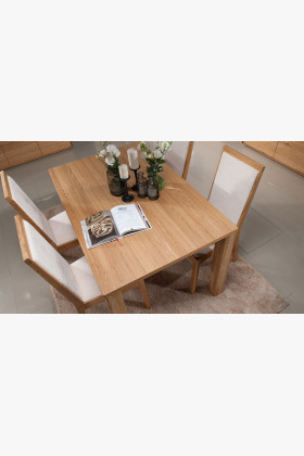 Bővíthető masszív étkezőasztal   - 1 2