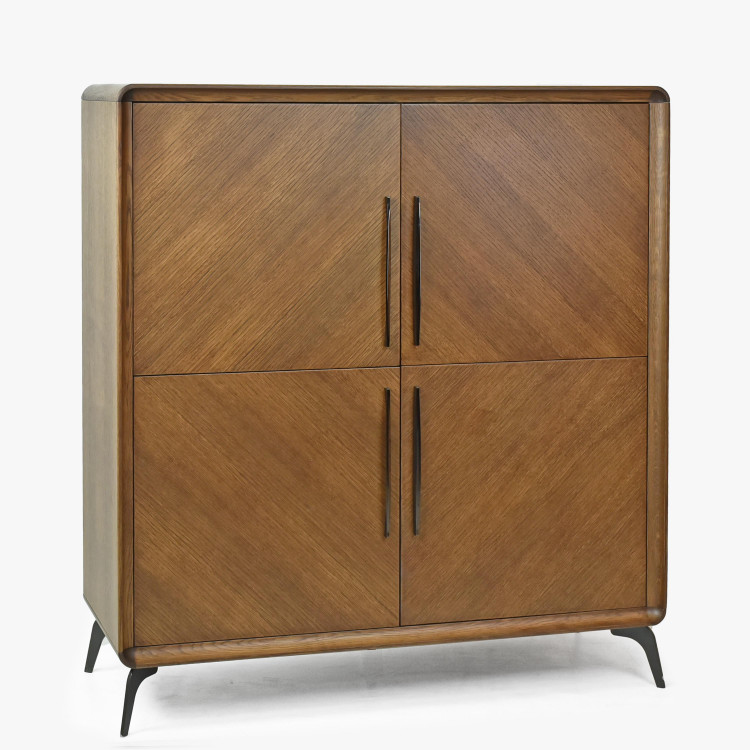 Designos komód - 4 ajtós lábakon  - 0