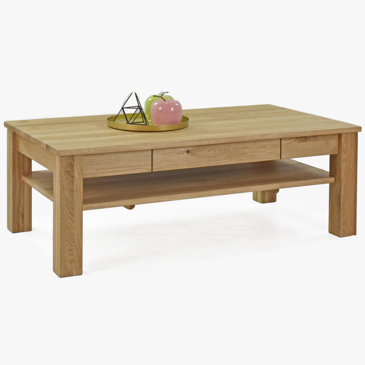 Dubfa dohányzóasztal polccal és fiókkal  - 0