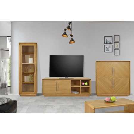 Retro TV komód tölgy  - 1