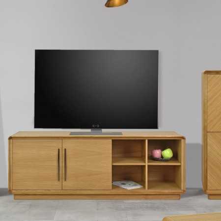Retro TV komód tölgy  - 8