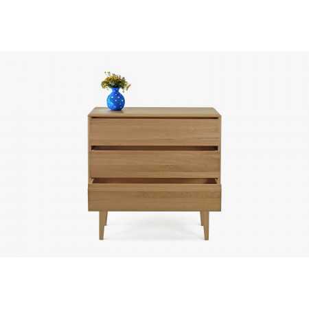 Magas, fiókos komód lábakon  - 2