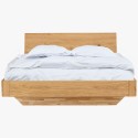 Tölgyfa ágy tárolóhellyel 160 x 200 cm  - 3