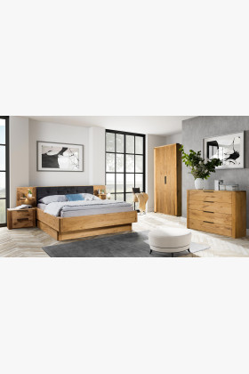 Tölgyfa komód a hálószobába, Texas 49  - 0 2