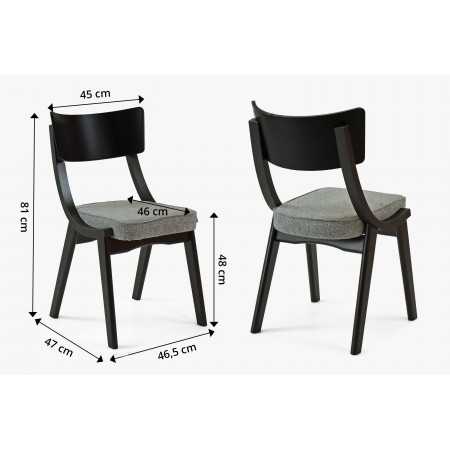 Fekete fa étkezőszék  - 9