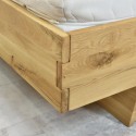 Tölgyfa ágy tárolóhellyel 180 x 200 cm  - 6