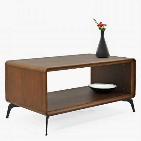 Konferencia asztal dió színben, lábakkal  - 3