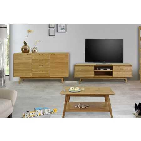 Dubfa dohányzóasztal polccal  - 4