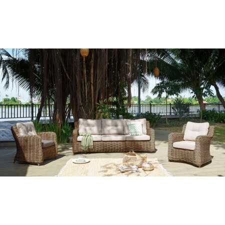 Barna kerti rattan ülőgarnitúra, Barakaldo  - 1