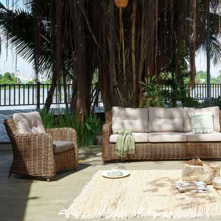 Barna kerti rattan ülőgarnitúra, Barakaldo  - 2