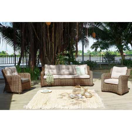 Barna kerti rattan ülőgarnitúra, Barakaldo  - 3