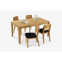 Bővíthető tölgyfa asztal és székek, Houston + Bergen  - 15