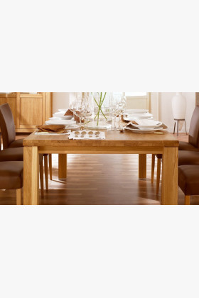 Tölgyfa étkezőasztal, Alexandra 180 x 100 cm  - 0 2