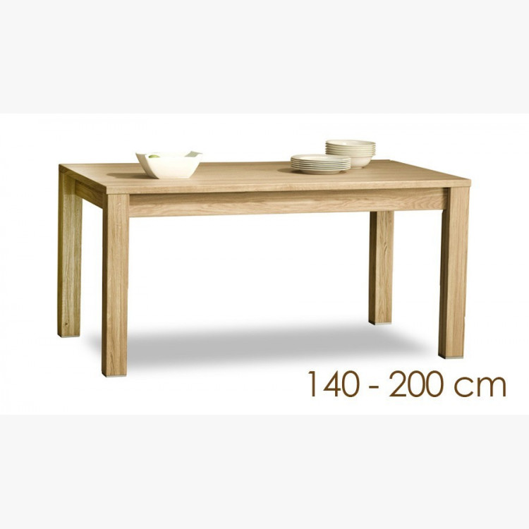 Bővíthető tölgyfa asztal 140 x 90  - 8