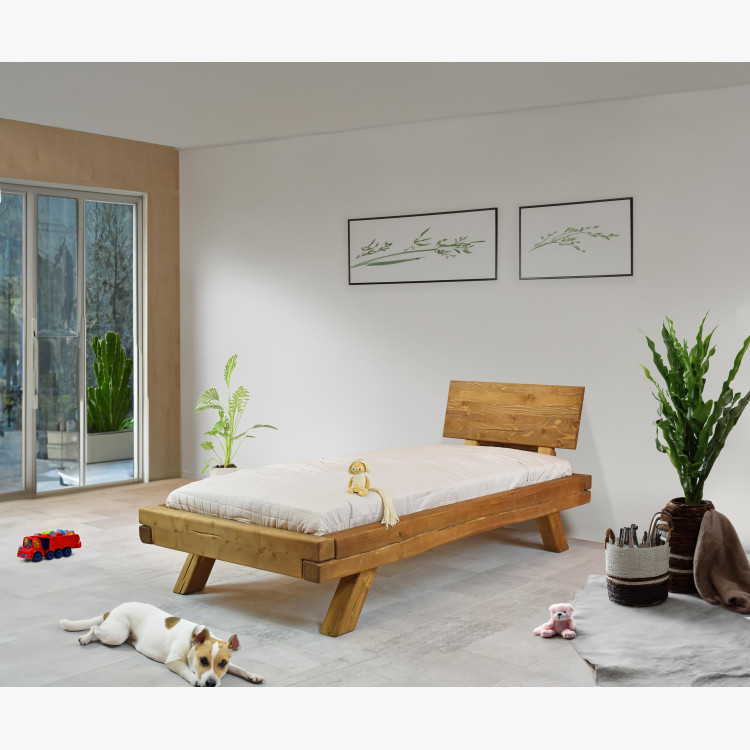 Egyszemélyes gerenda ágy Miky 90 x 200 cm  - 1