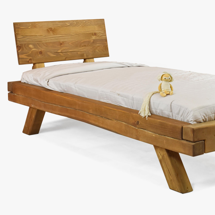 Egyszemélyes gerenda ágy Miky 90 x 200 cm  - 2