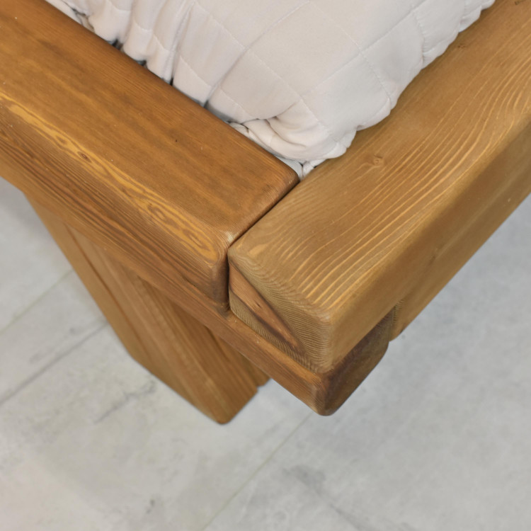 Egyszemélyes ágy Miky gerendákból 90 x 200 cm  - 4