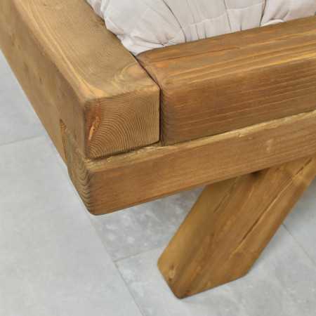 Egyszemélyes ágy Miky gerendákból 90 x 200 cm  - 5