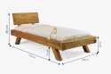 Egyszemélyes gerenda ágy Miky 90 x 200 cm  - 6