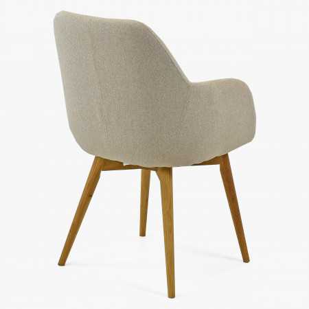 Designos karfás szék, Sky bézs  - 6