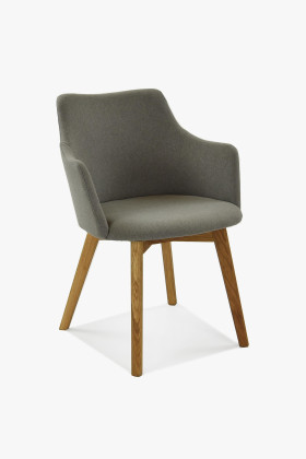 Karfa nélküli étkezőszék szürke barna színben