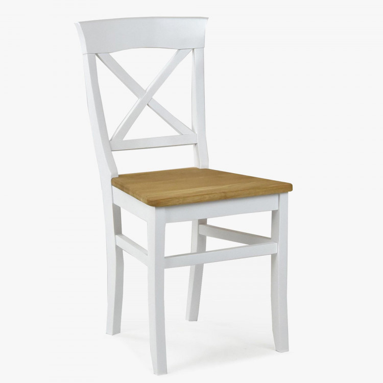 Tölgyfa szék Torina tölgy + fehér  - 1