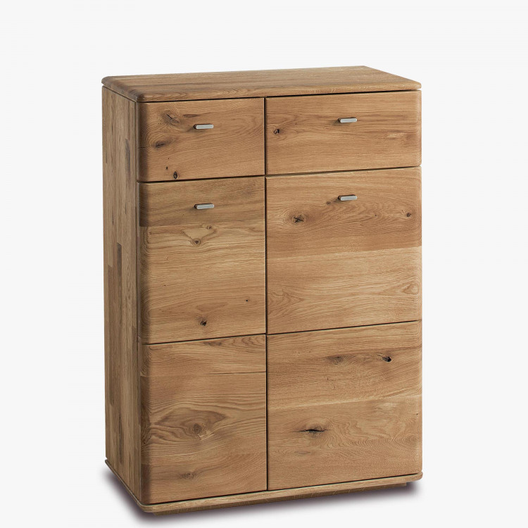 Komód - Tölgyfa tömörfa cipőtartó, Texas 10  - 1