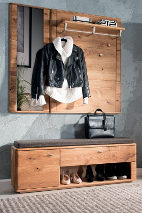 Lavice előszobába tömör tölgyfa, Texas 61-es típus  - 1 2