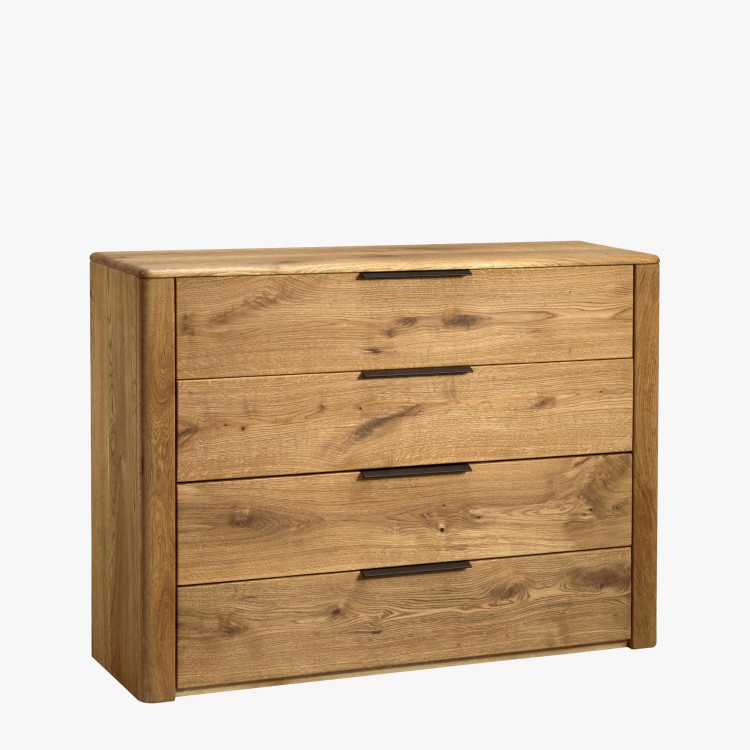 Fiókos komód tömör tölgy, Texas 44  - 1