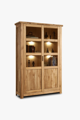 Luxus tölgyfa vitrin, Alexandra 12  - 1 2