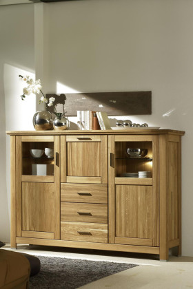 Nagy tölgyfa tálalószekrény, Alexandra 47  - 1 2