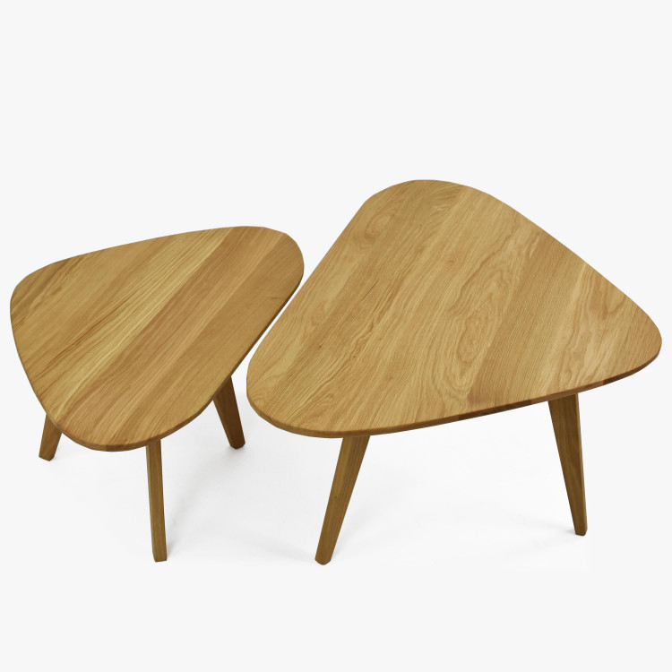 Tömör tölgyfa asztalkészlet, Dino  - 0