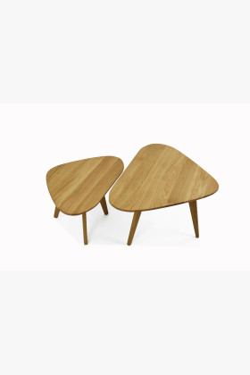 Tömör tölgyfa asztalkészlet, Dino  - 0 2