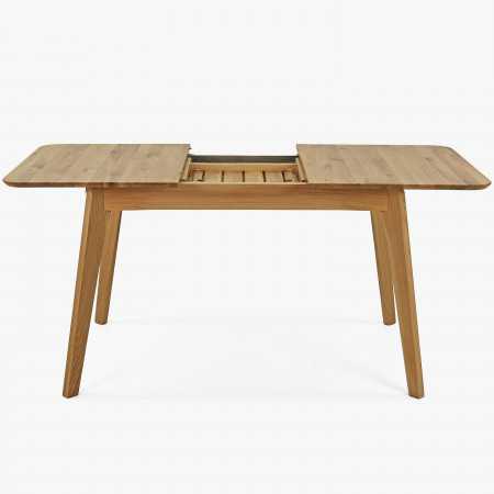 Rozsdafíjás tömörfa étkezőasztal 120 x 80  - 3