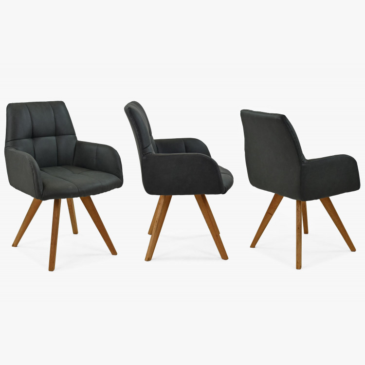 Étkezőszék fekete szövettel, Nebolo  - 4