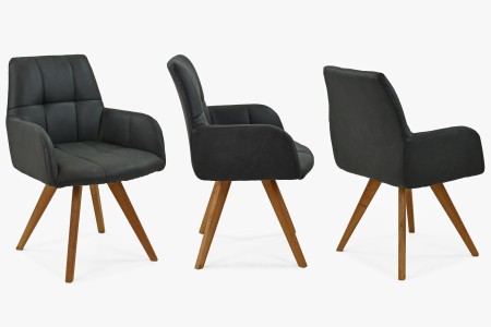 Étkezőszék fekete szövettel, Nebolo  - 4