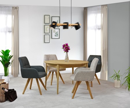 Étkezőszék fekete szövettel, Nebolo  - 7