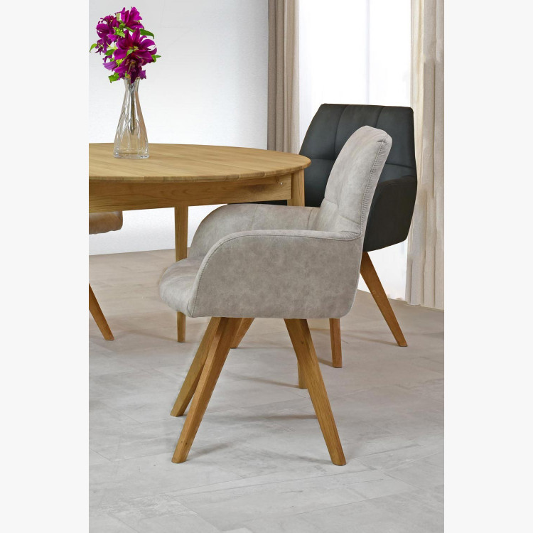 Étkezőszék világosszürke szövettel, Nebolo  - 5