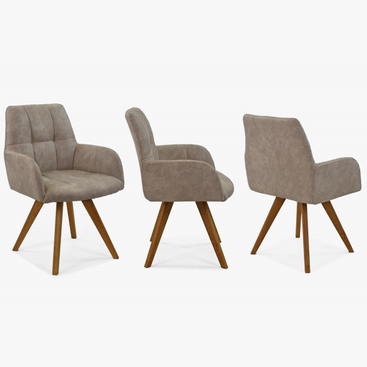 Étkezőszék világosszürke szövettel, Nebolo  - 6