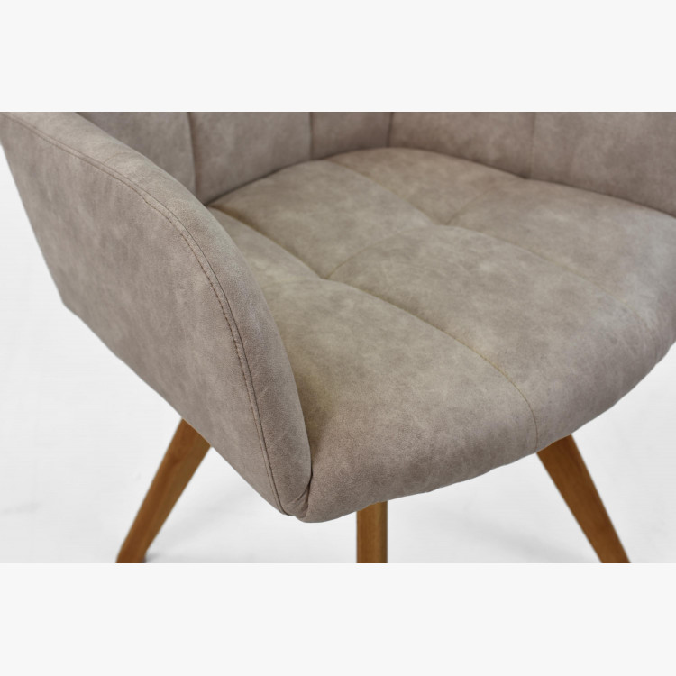 Étkezőszék világosszürke szövettel, Nebolo  - 7