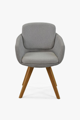 Étkezőszék szürke színű tölgyfa lábakkal  - 0 2